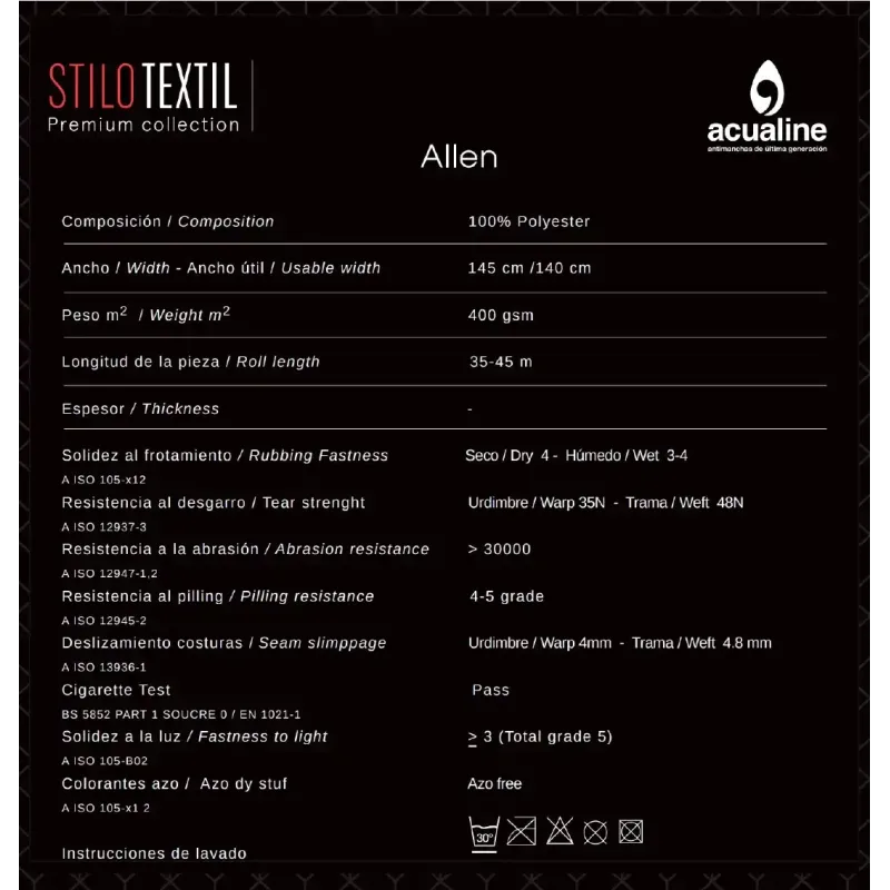 Tapicería colección ALLEN