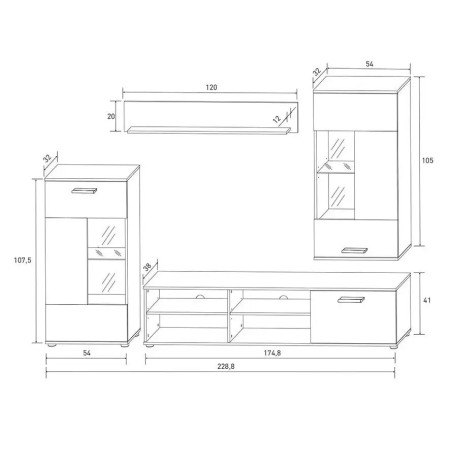 Composición de salón única NAGOTINA 2