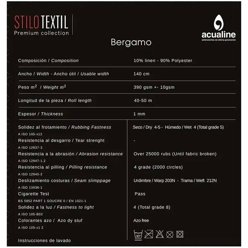 Tapicería colección BERGAMO