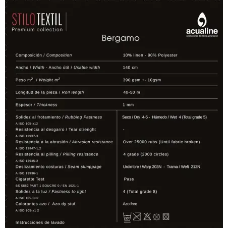 Tapicería colección BERGAMO