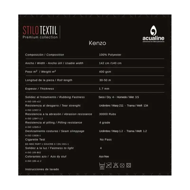 Tapicería colección KENZO