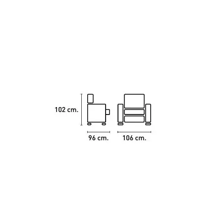 Sillón Relax POMILO-FISMEN 106 cm | Muelles Ensacados | Mega Confort 2
