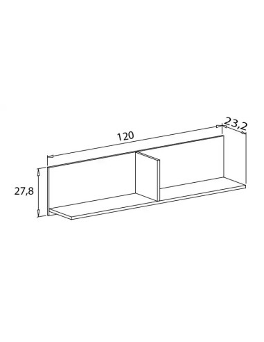 Estante L de 120 cm Donald