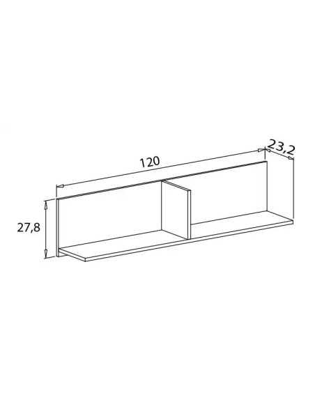 Estante L de 120 cm Donald