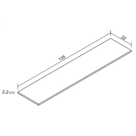 Estante 135x22 Italia 2