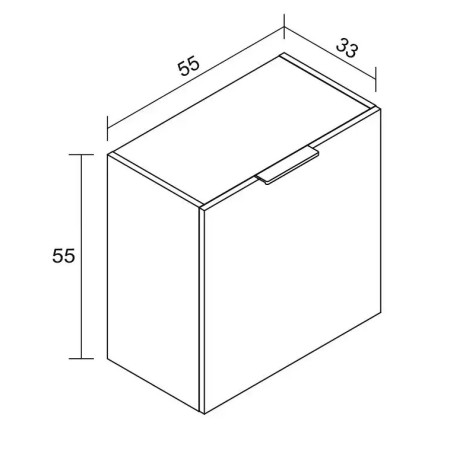 Módulo 1 puerta colgar 55 cm Italia 2