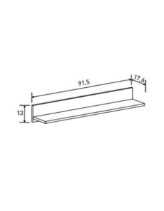 Estante L Toso 91,5 cm para salón | MEGACONFORT 2