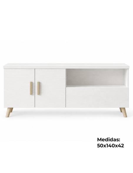 Mueble bajo TV Nordic 140 cm | MEGACONFORT