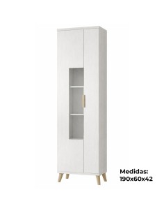 Vitrina Nordic 60 cm para salón | MEGACONFORT