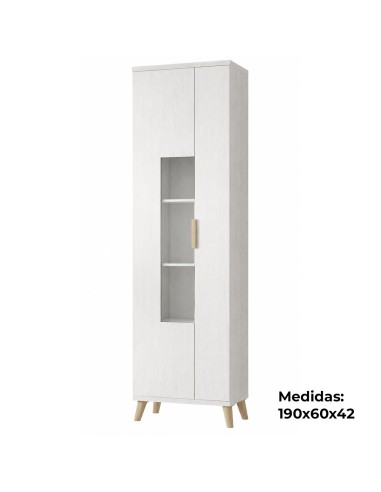Vitrina Nordic 60 cm para salón | MEGACONFORT