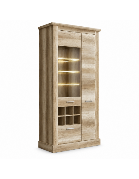 Vitrina alta LLENCHE con LED | MEGA CONFORT