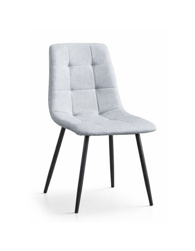 Silla FERDEN tapizada en beige o gris | MEGA CONFORT