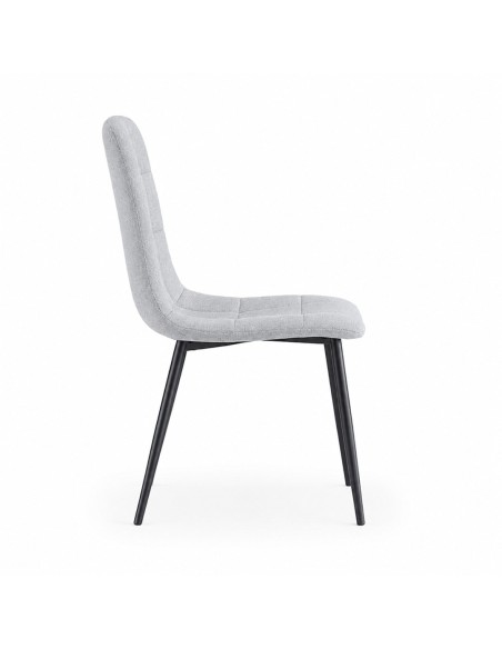 Silla FERDEN tapizada en beige o gris | MEGA CONFORT