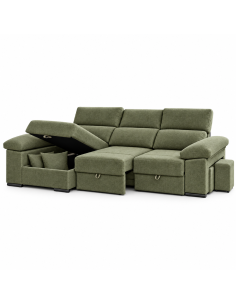 Chaise longue MARO con arcón y carros | MEGA CONFORT