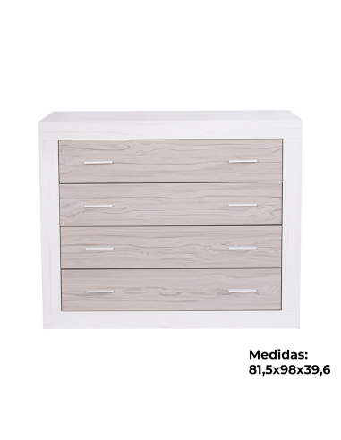Cómoda RALA de 4 cajones de 98 cm | MEGA CONFORT