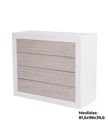 Cómoda RALA de 4 cajones de 98 cm | MEGA CONFORT