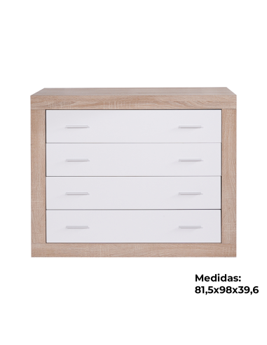 Cómoda RALA de 4 cajones de 98 cm | MEGA CONFORT