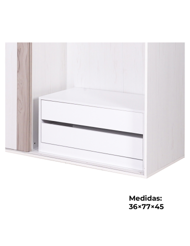 Cajonera interior RALA 2 cajones 77 cm | MEGA CONFORT