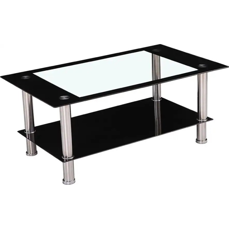 Mesa centro fija tapa cristal BAEL