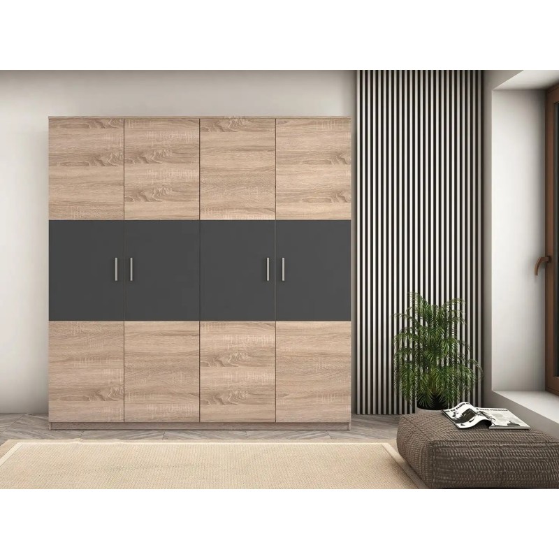 Armario de 4 puertas Monika
