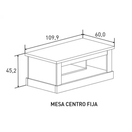 Mesa centro fija Chellén 2