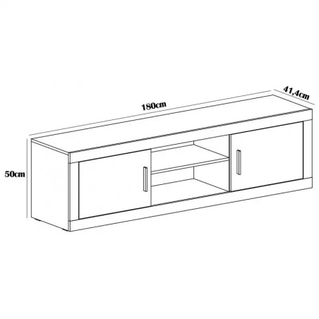Composición apilable Lara A-1 de 240 cm