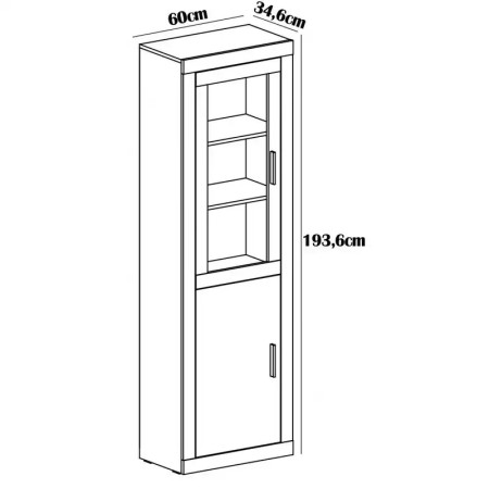 Composición apilable Lara A-1 de 240 cm 2
