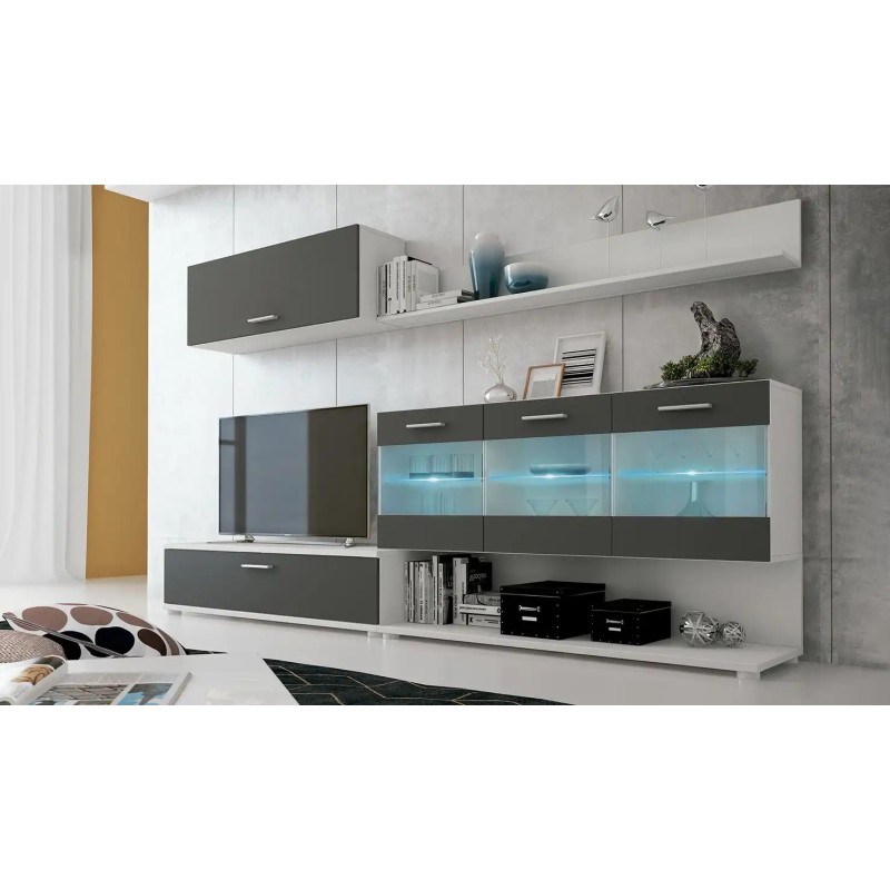 Composición salón Zafiro con leds de 250 cm