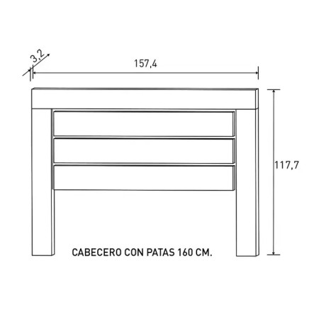 Composición dormitorio Roncal 2